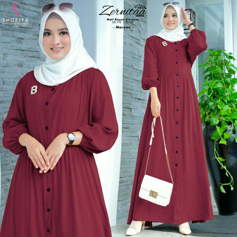 ZERNITAA #1 #8, #9 #10 Maxi Dress Ori by Shofiya Fashion