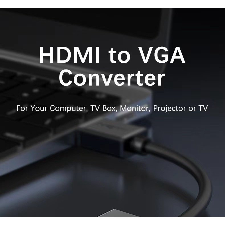 MIXIO ACH Conveter HDMI to VGA With Audio &amp; Micro-USB Power Adapter