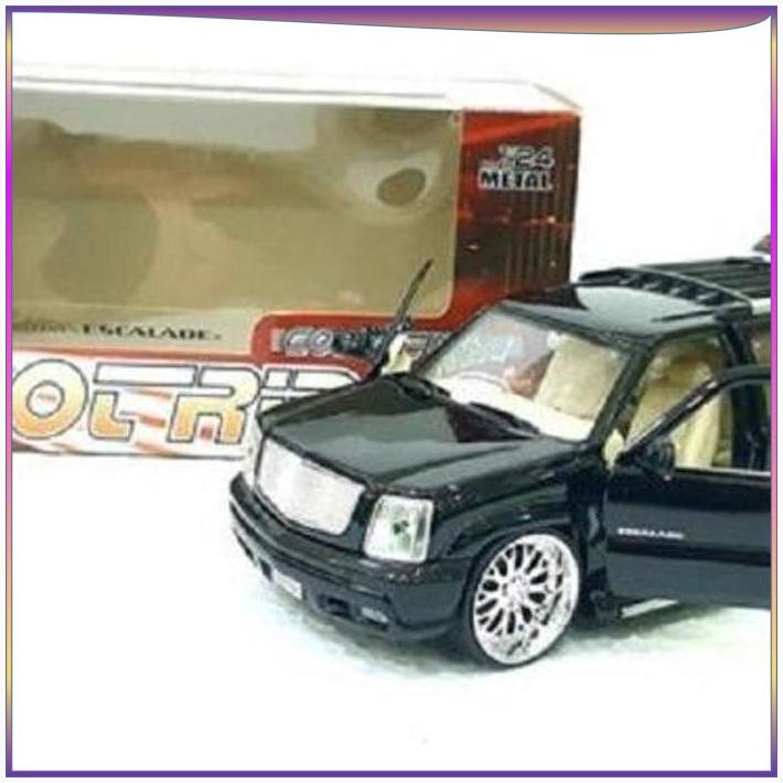 Welly Nex Cadillac Escalade 2002 Hot Rider Hitam Skala 1:24 Dc~i