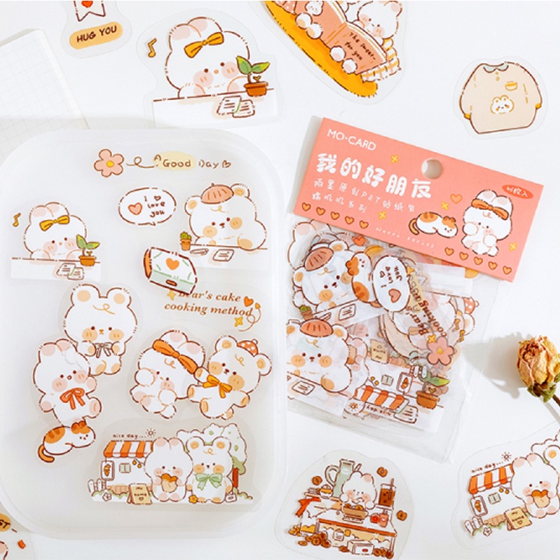 Mo Card 46pcs Stiker Motif Kartun Anti Air Untuk Handbook Diy