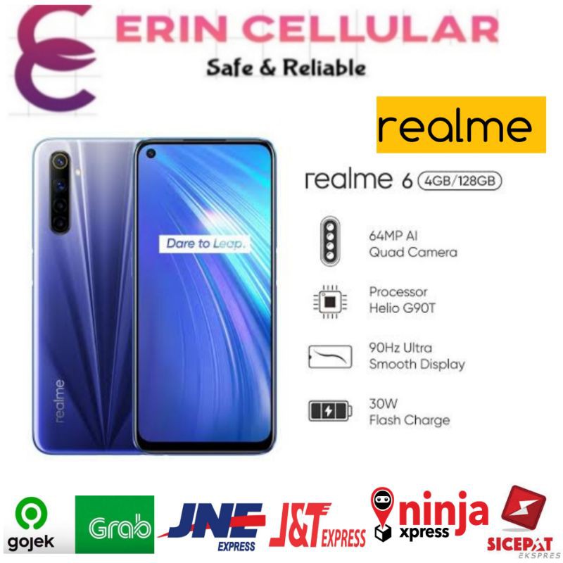 REALME 6 4/128 (4+128)- &amp; 8/128 GB  - GRS RESMI REALME 1THN