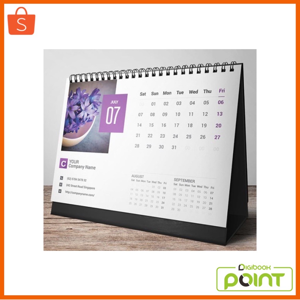 Jual Kalender Meja Custom 2023 Tatakan Linen Isi 6 Lembar 1 Muka ...