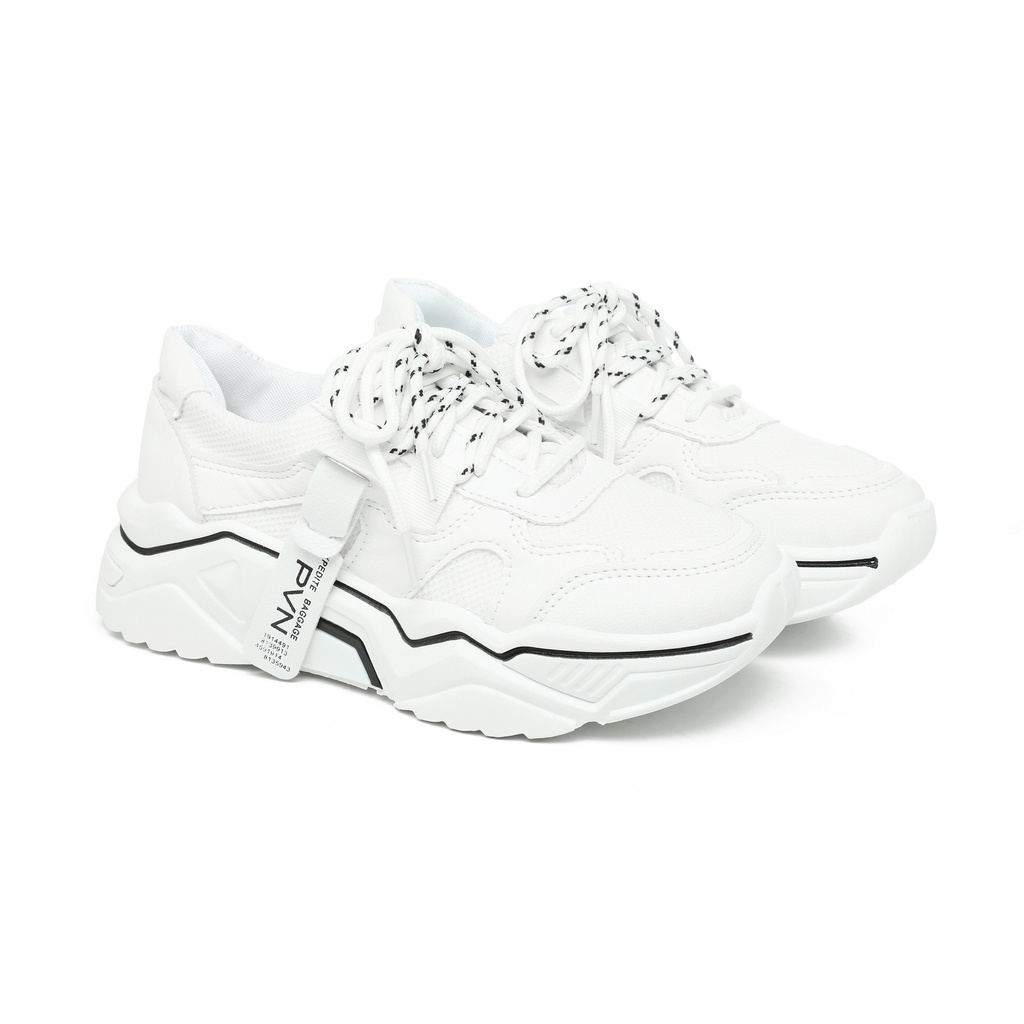 PVN Jipyeong Sepatu Sneakers Wanita Sport Shoes White 099-2