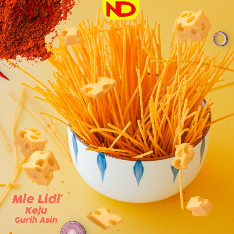 

Camilan Mie Lidi Pedas Ndower Kemasan Pouch 100g,Cemilan Mi Lidi Pedas Gurih Enak Asin Murah Snack