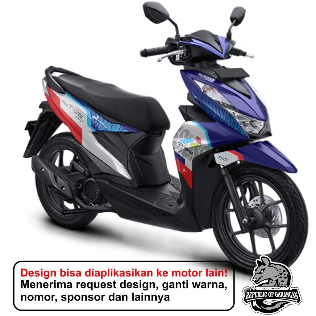 Decal sticker full body BEAT new fi 2020 Deluxe techno - dekal stiker beat 2020 mandalika