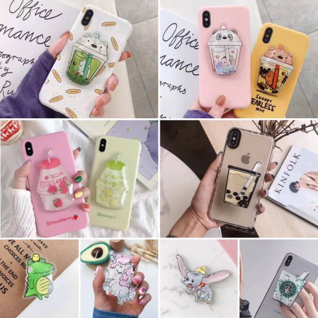 MOMBABY1 Pop socket Bobba boba Starbucks atau Popsocket Bobba boba Starbucks