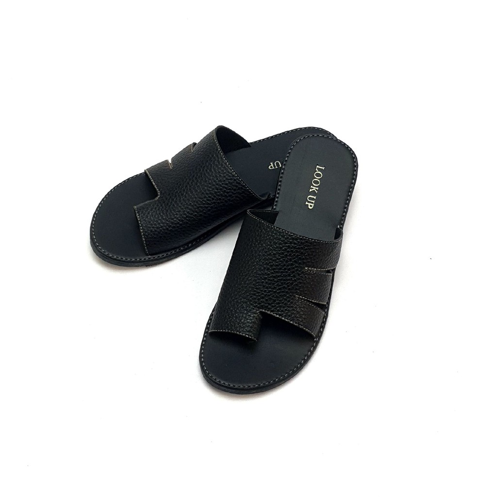 Sandal Wanita Jepit Jempol Papirut Motif Kulit Jeruk Sol Karet Anti Licin Look Up Sandal Kekinian - KEANNA