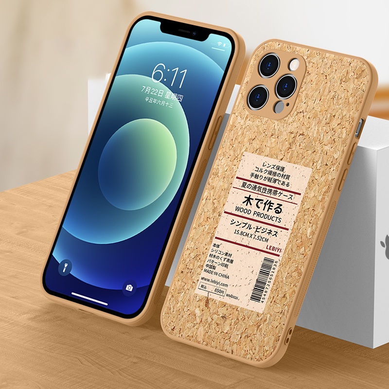 Case Pelindung Lensa Bahan Kayu Untuk iPhone 13 Pro Max 12pro X XR Xs Max 7 8 Plus 7 Plus 11 Pro Max 12 Pro Max