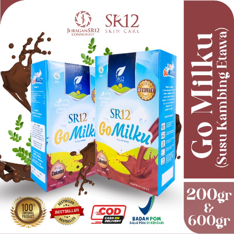 SR12 GO MILKU COKLAT SUSU ETAWA TERBAIK / GOMILKU SUSU KAMBING KUALITAS PREMIUM