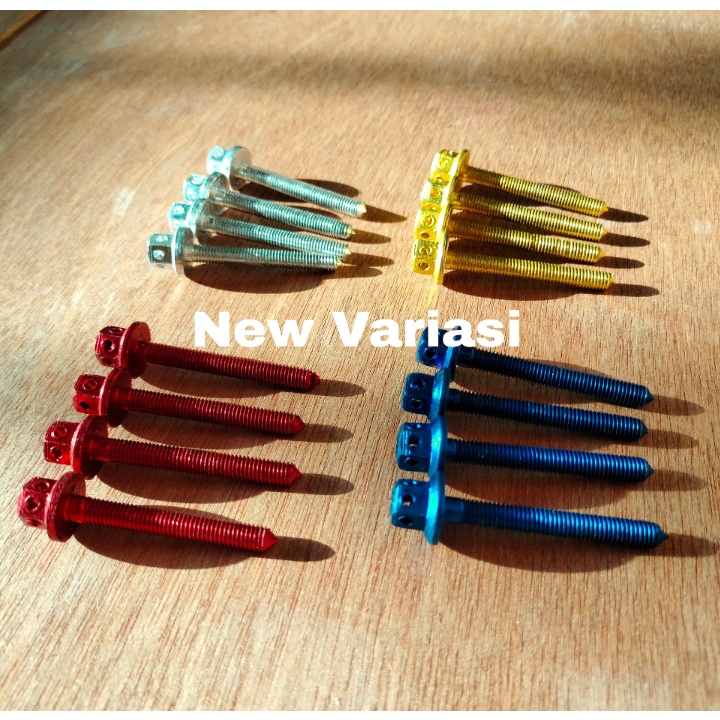 Baut probolt visor ukuran 8 Yamaha Nmax Aerox xmax dllbaut probolt nmax baut variasi baut Visor / Wi