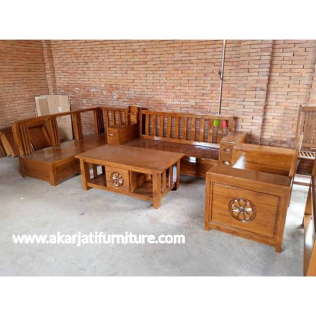 Kursi Tamu Laci Kayu Jati Murah