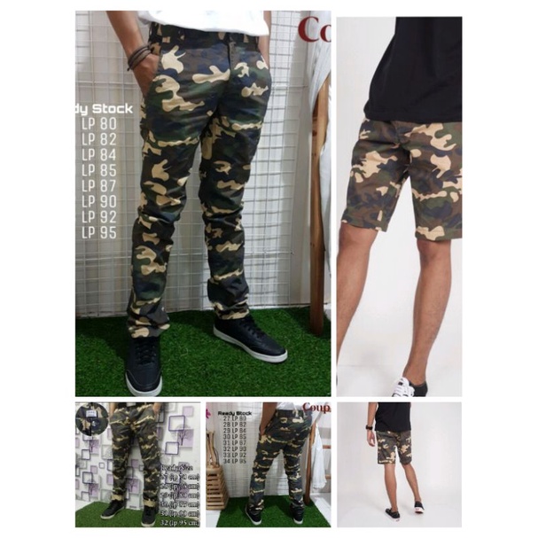 Celana Coup Panjang Camo Loreng Original Branded