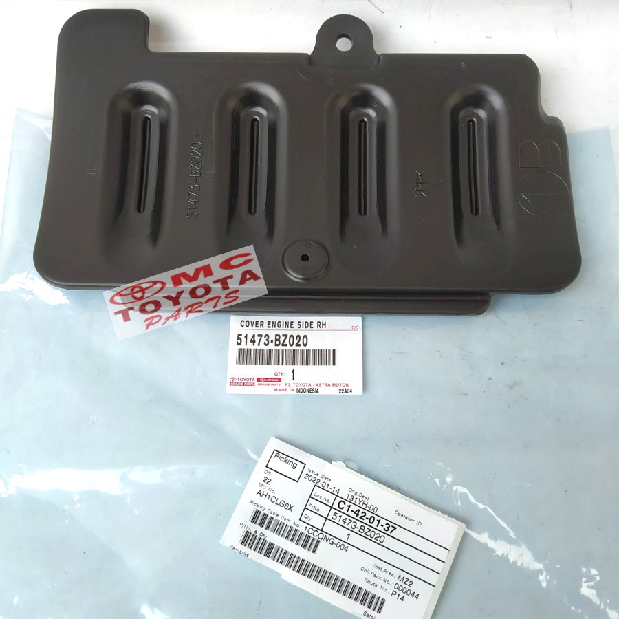 Tutup Cover Deck Dek Bawah Mesin Engine Kanan Avanza Xenia 51473-BZ020