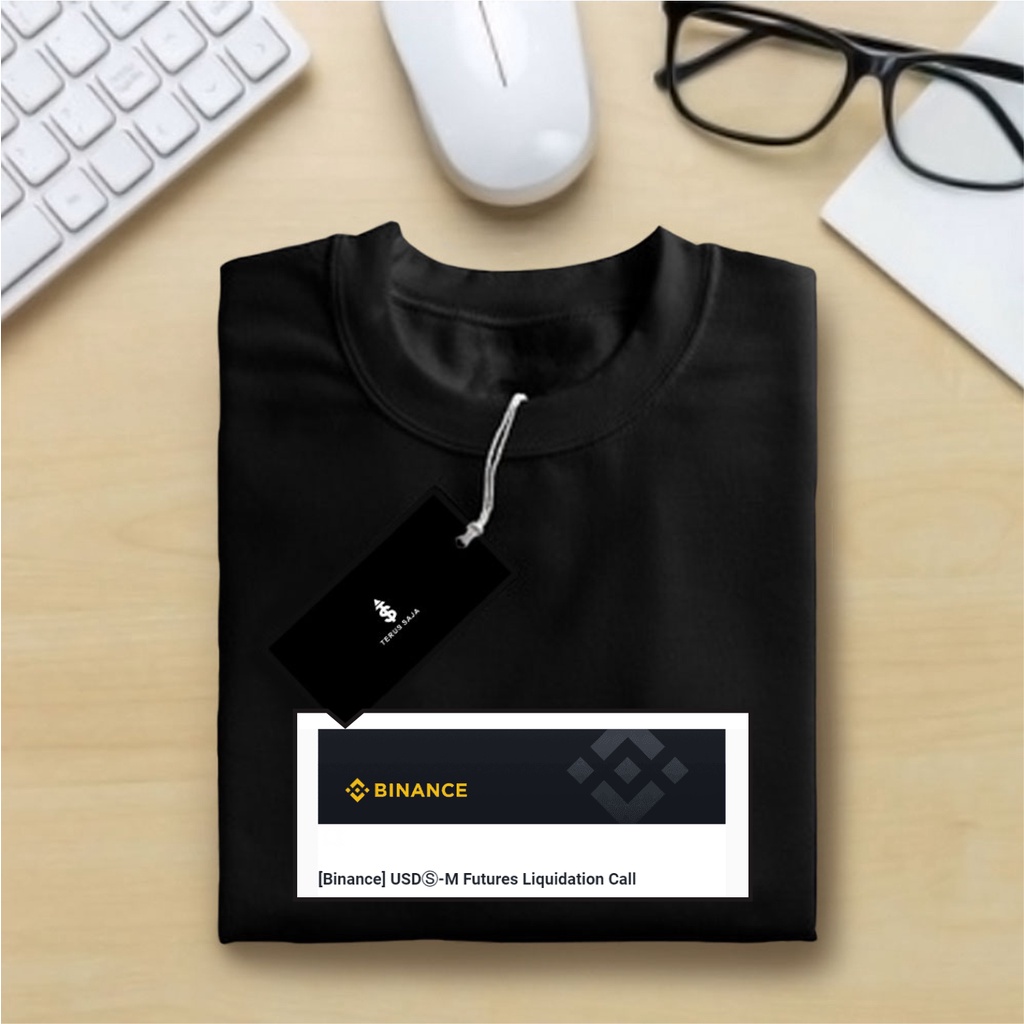 Kaos T-shirt Crypto Binance Futures Liquidation Call / Binance Margin Cal / Binance Exchange