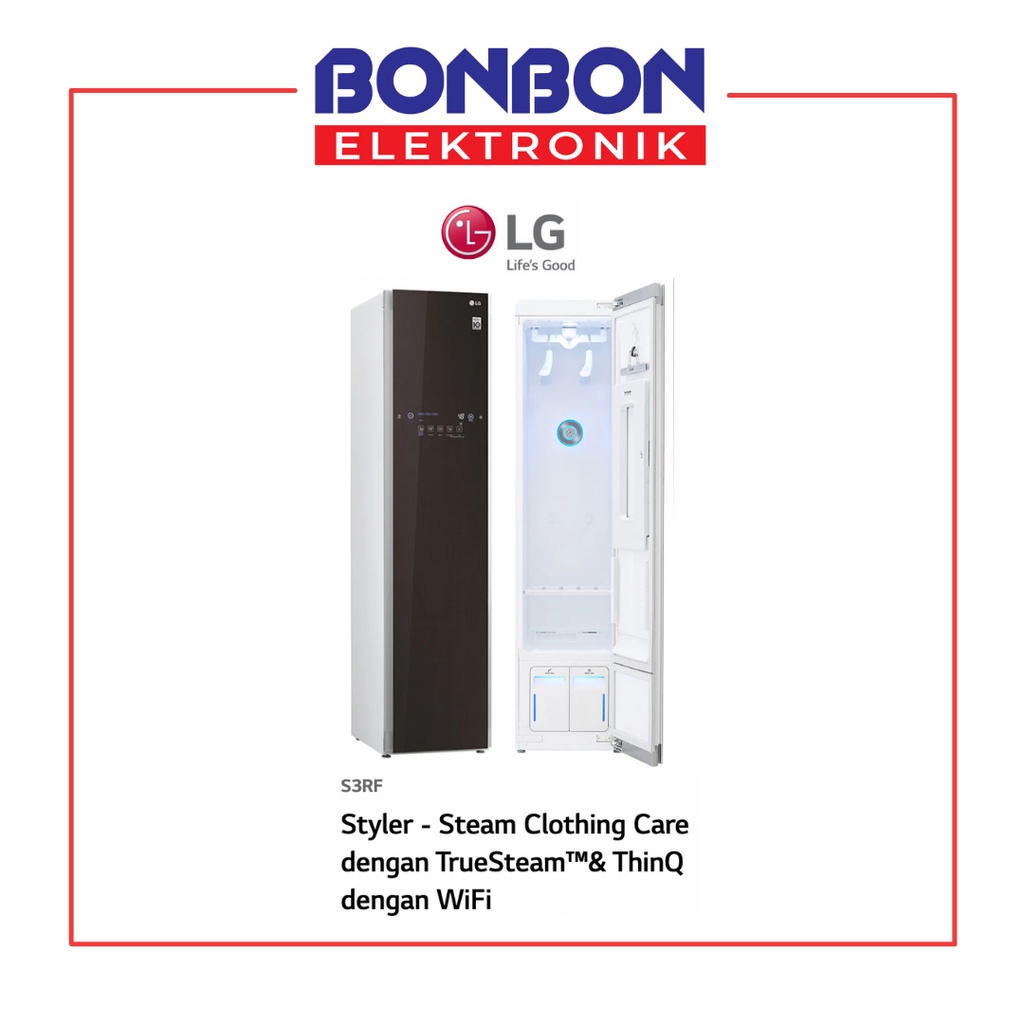 LG Styler S3RF Steam Clothing Care dengan TrueSteam ThinQ Air Dresser