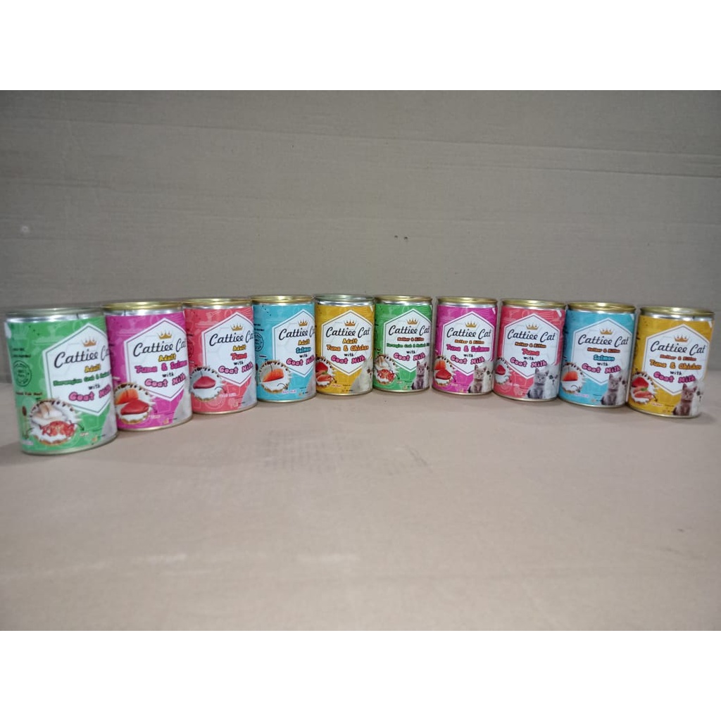 CATTIE CAT FOOD 400GR KALENG ALL VARIAN / WET FODD / CATTIE CAT 400GR KALENG / TUTUP KALENG