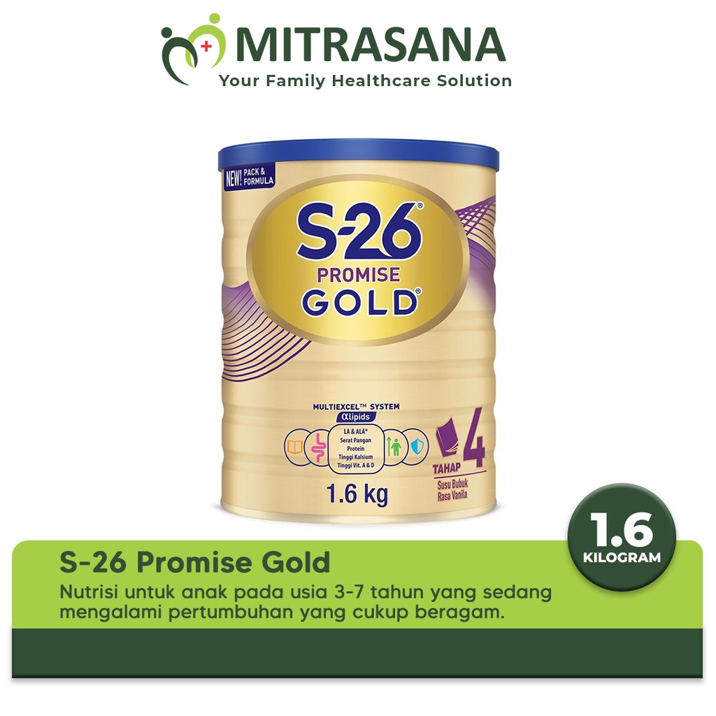 S26 Promise Gold 900gr | 1600gr - Membantu Mendukung Optimalnya Pertumbuhan dan Perkembangan Anak