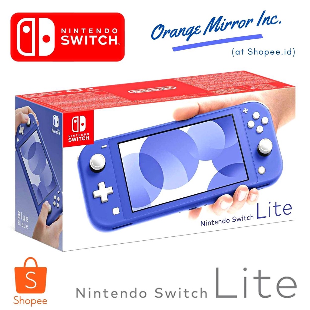⭐ Nintendo Switch™ LITE : BLUE ⭐ Hand-held Console Machine | konsol video game super cd nintendo nit