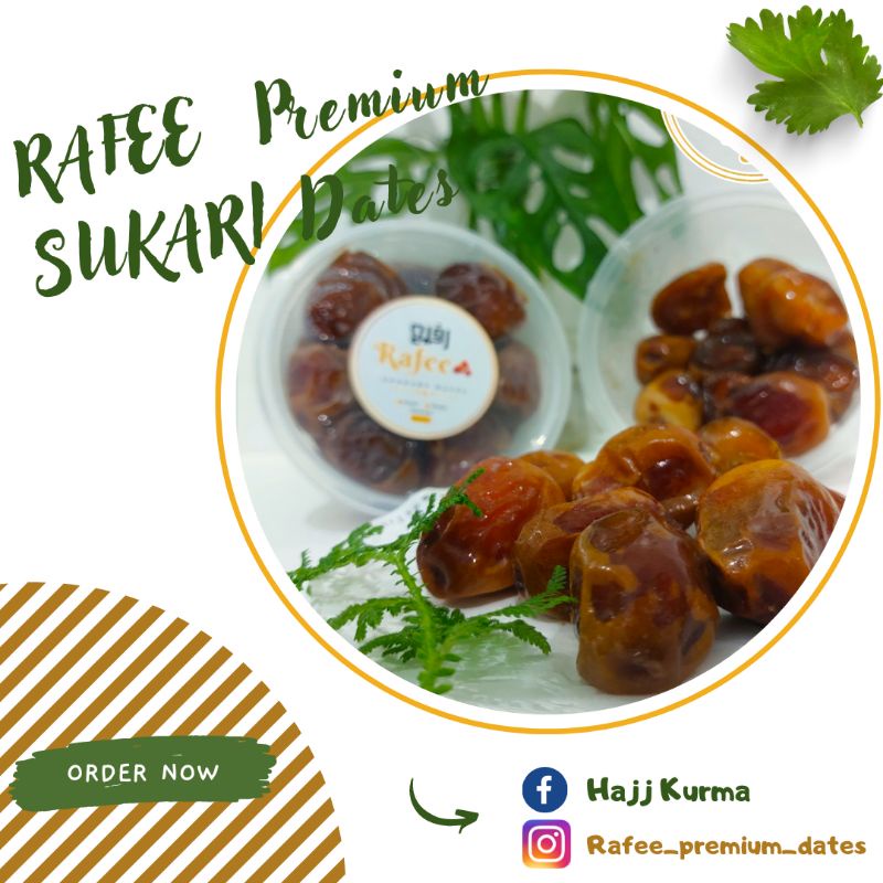 

Rafee kurma Sukari Premium 100gr