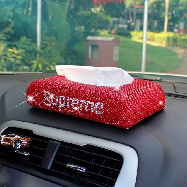 tempat  tissue supreme merah kotak tissue mobil full blink da