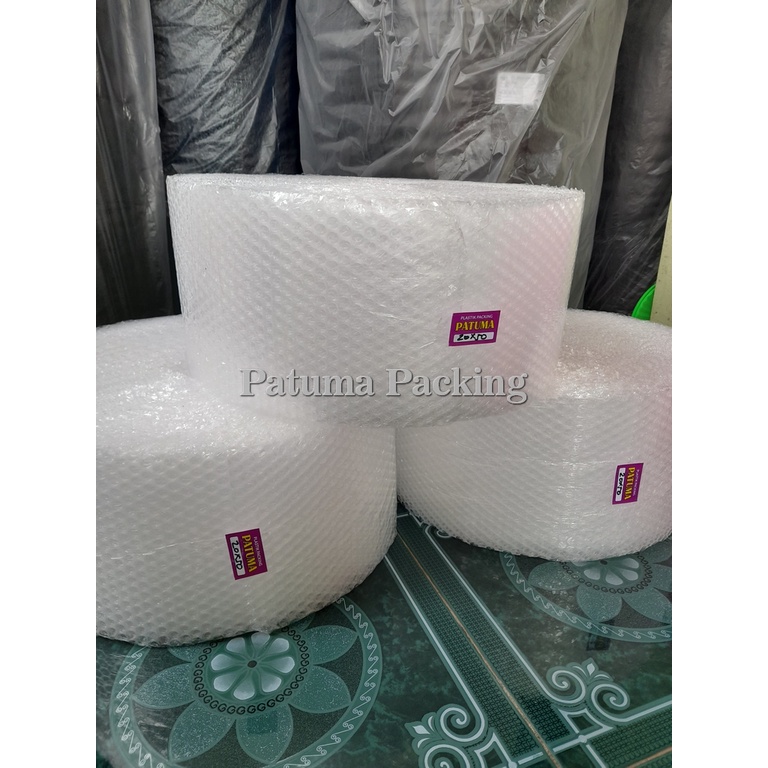 

Bubble Wrap Potongan 20cm x 50meter Hitam Putih Plastik Packing Murah