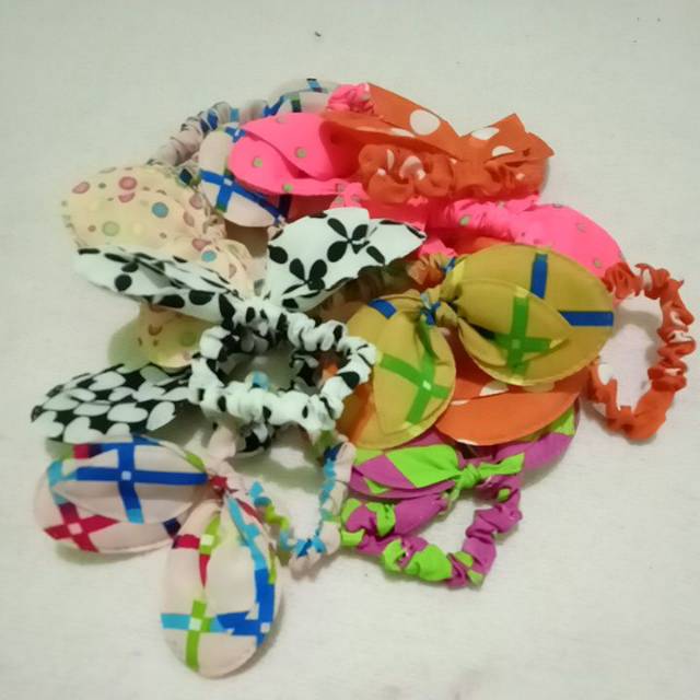 Ikat rambut kunciran dewasa / anak chibi motif lucu
