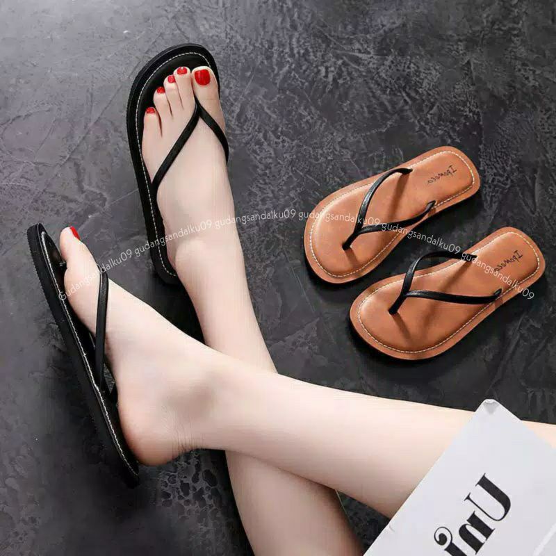 Sandal Jepit Flat Simple Sandal jepit wanita Sandal wanita jepit Sendal capit cewek Sendal jepit cewek Sandal teplek IPM01