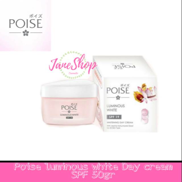 Poise luminous white day cream spf 19 50gr
