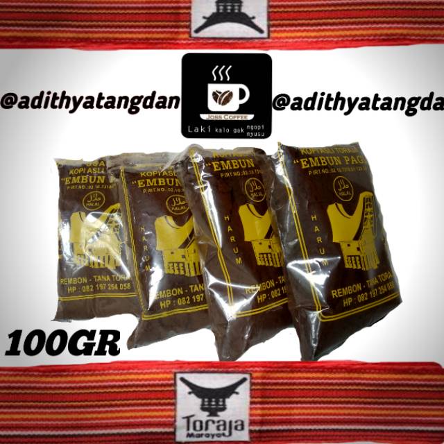 

Kopi Toraja asli 100gr