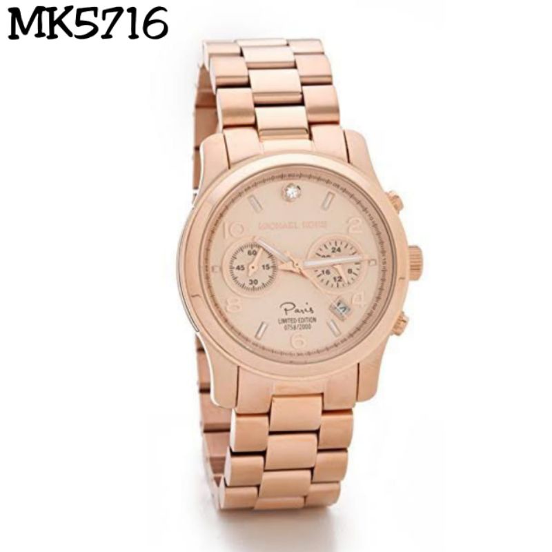 JAM TANGAN MICHAEL KORS WANITA MK-5716 STAINLESS STEEL ORIGINAL BM