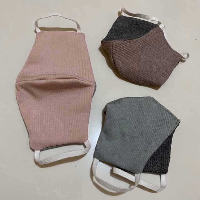 Masker Anak Kain Earloop 2 ply bahan premium tali karet