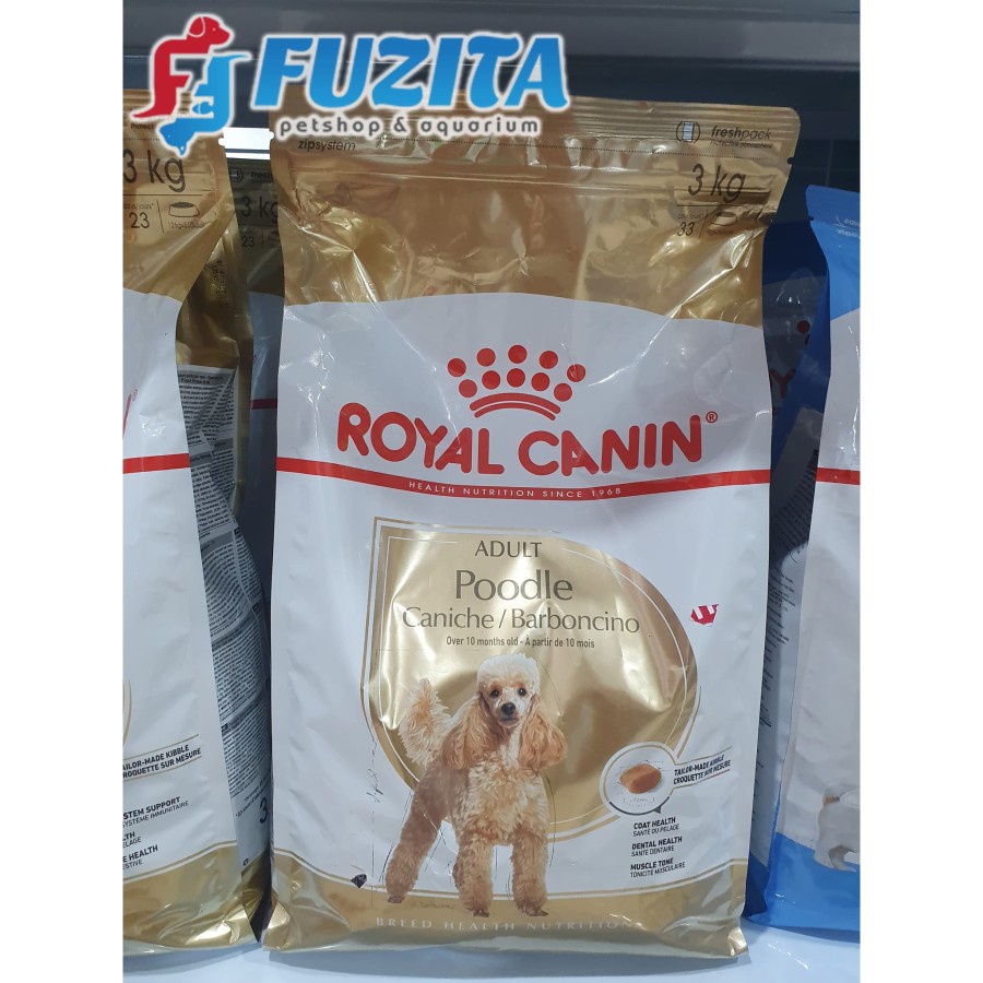 Royal Canin Poodle Adult Dog Food 3KG/Makanan Anjing
