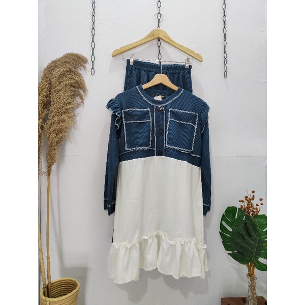 Setcel Knit Jahitan terbalik/oneset knit terbalik