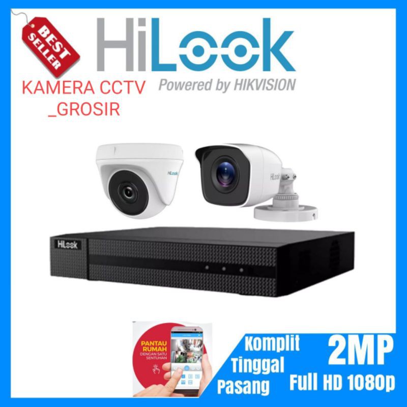 Paket cctv hilook 8 channel 5 cctv hilook 2mp 1080p