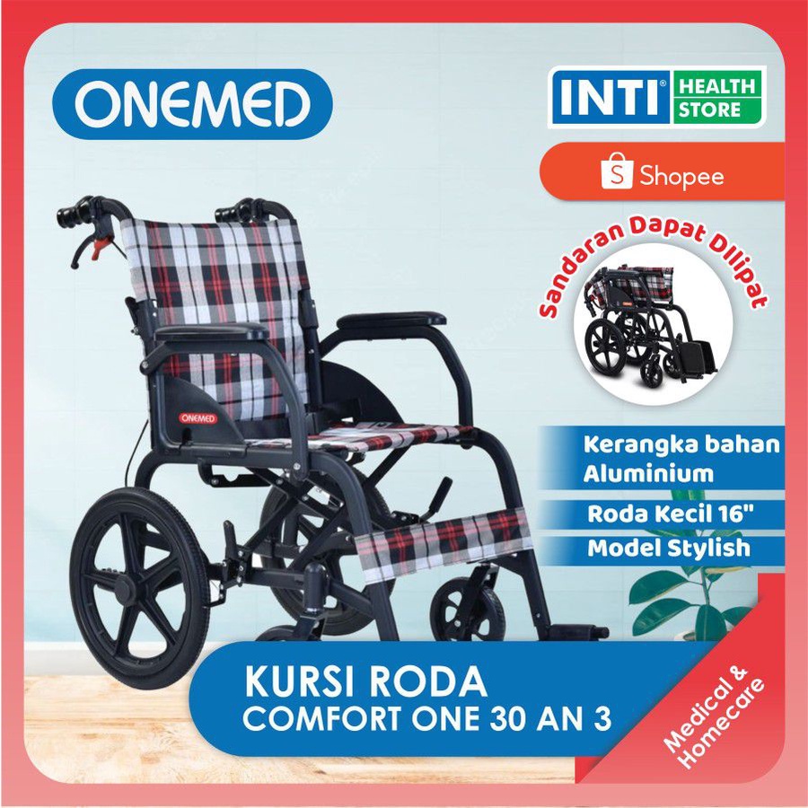 Kursi Roda Traveling Portable Comfort One 30 AN 3 | Wheelchair Onemed