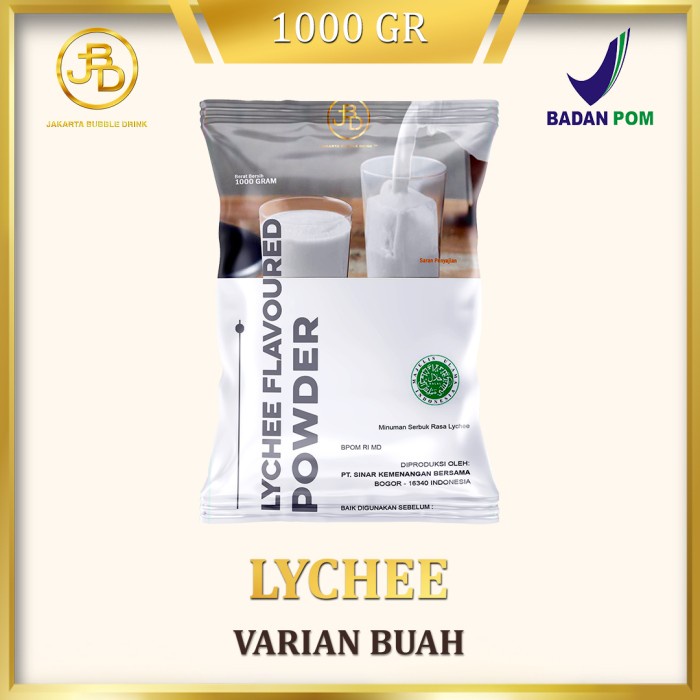 

DISKON - (BISA COD) Bubuk Minuman Premium Lychee 1Kg || Jakarta Bubble Drink