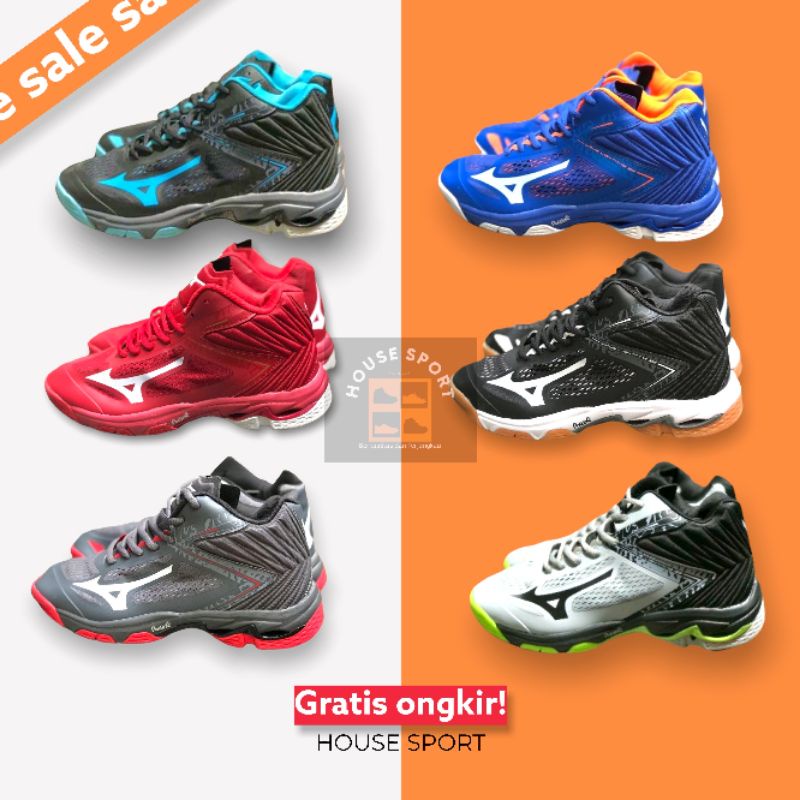 Sepatu Voli Mizuno Wlz 5 Premium Wave Lightning Z5 mid premium / sepatu Olahraga Voli import