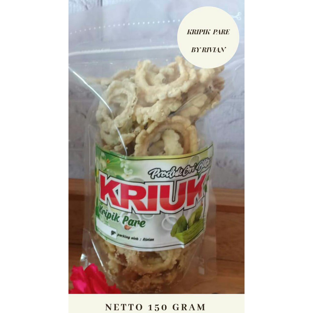 

Keripik Pare Renyah Gurih Kemasan 150 gram