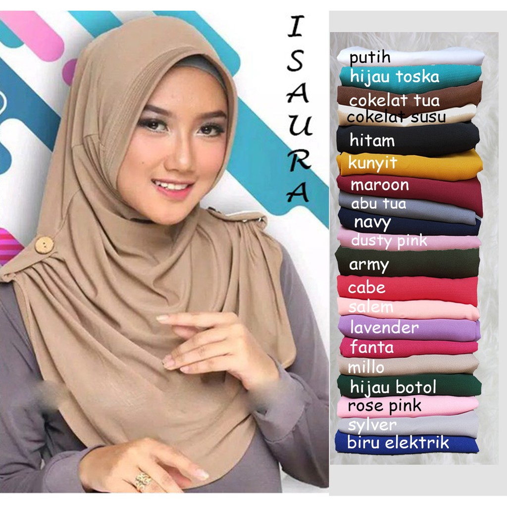 HIJAB ISAURA KHIMAR INSTAN / JILBAB INSTAN PINGUIN