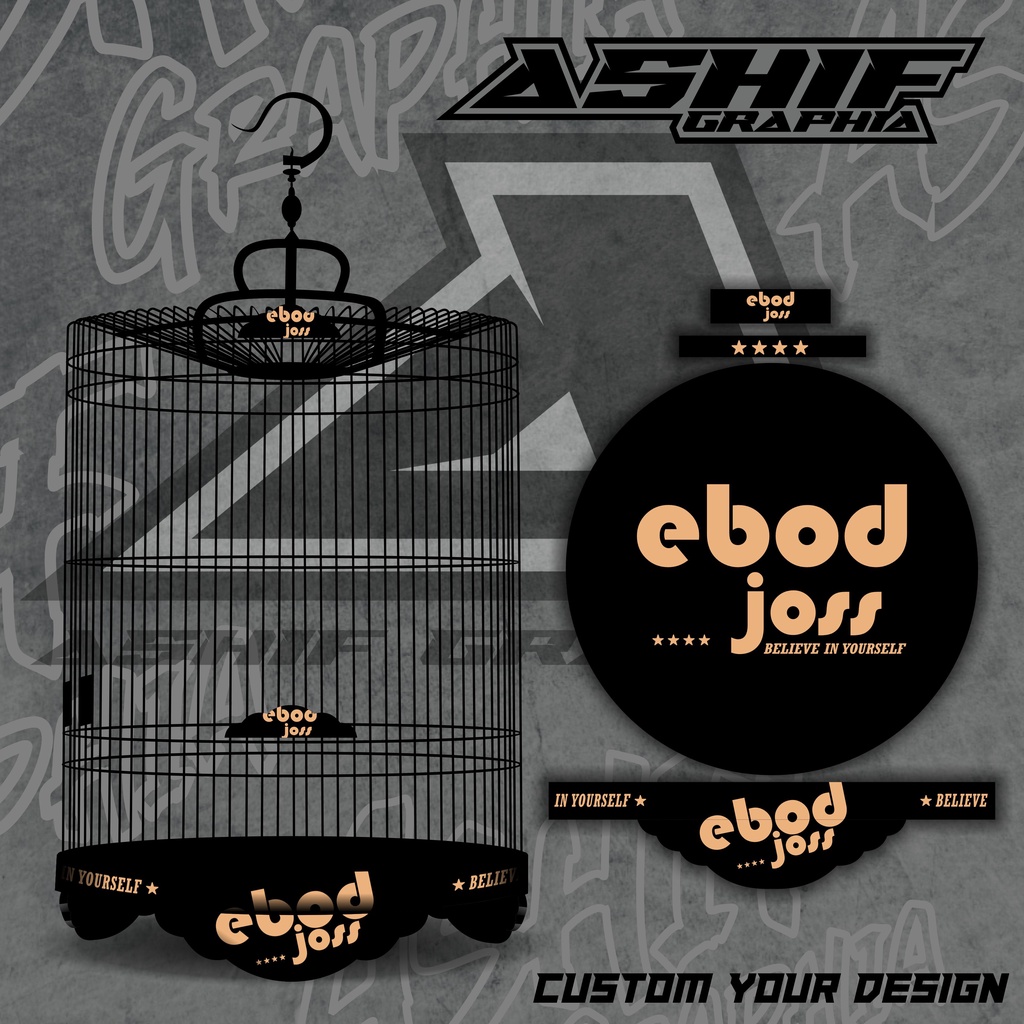 STIKER DECAL TEBOK MURAI EBOD JOSS TERBARU
