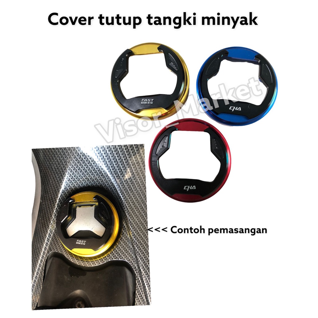 COVER TUTUP TANGKI MOTOR TUTUP TANGKI MINYAK YAMAHA FULL CNC