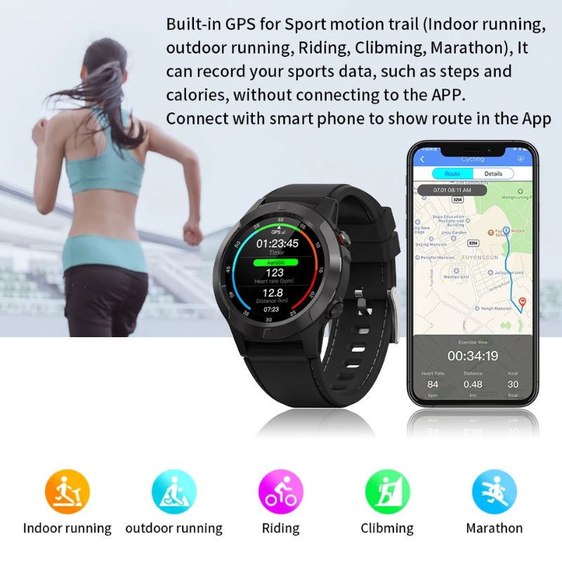 Smartwatch M4S Lokmat TK04 GSM Altimeter GPS Bluetooth Call