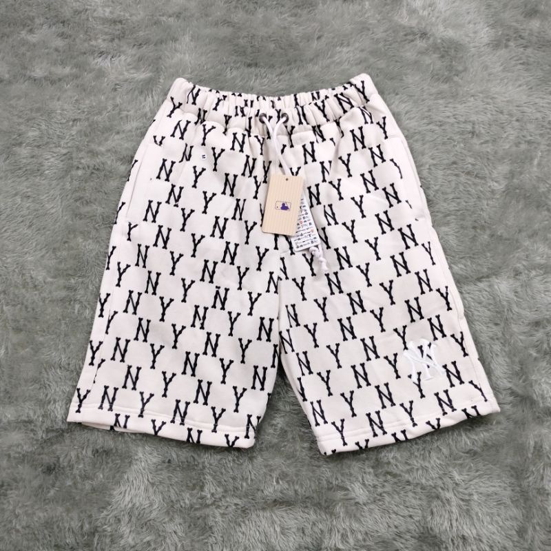 SHORT PANTS CELANA PENDEK NY MLB FULLPRINT HITAM AUTHENTIC PREMIUM FULLTAG