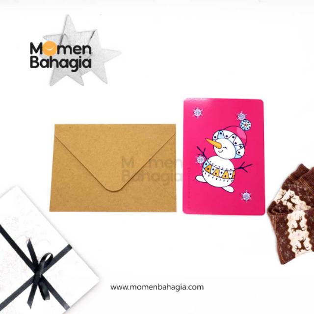 

Kartu Ucapan Natal Animal Series 2 + Amplop Vintage (Kartu Natal Murah Bagus)