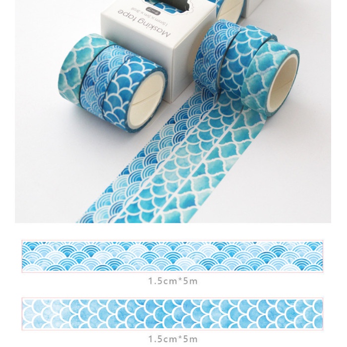 

Terbatas Japanese Waves Set Washi Masking Tape Diskon