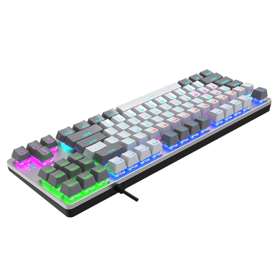 Keyboard Gaming Mechanical TKL Altec Lansing ALGK-8404 RGB White Grey