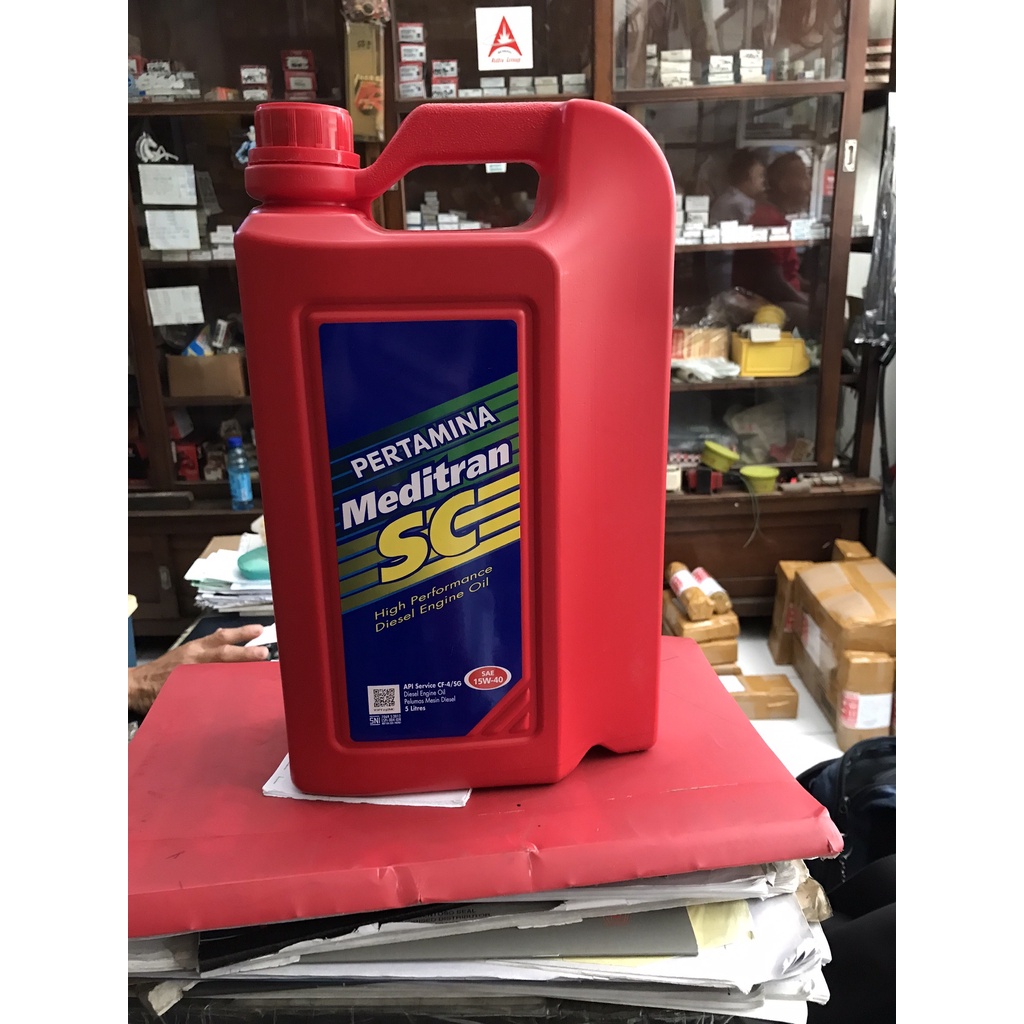 Oli Mesin Pertamina Meditran SC 15W 40 Khusus Mesin Diesel (5 Liter)