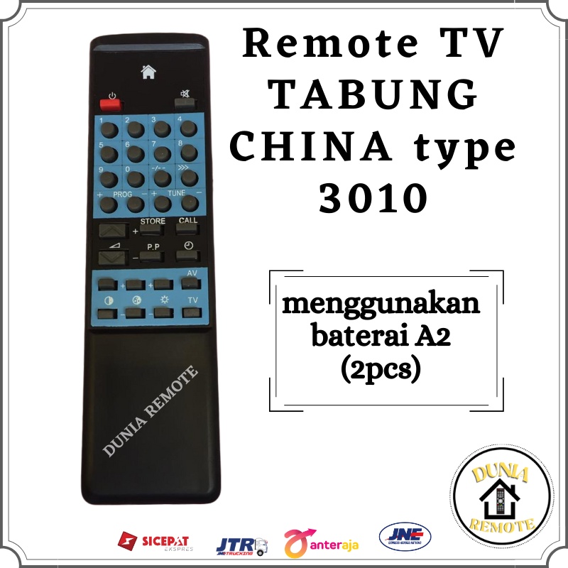 LAST STOCK!! Remot Remote TV Tabung China tipe 3010 tanpa setting