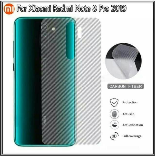 Skin carbon back  anti gores xiaomi Readmi note 9pro