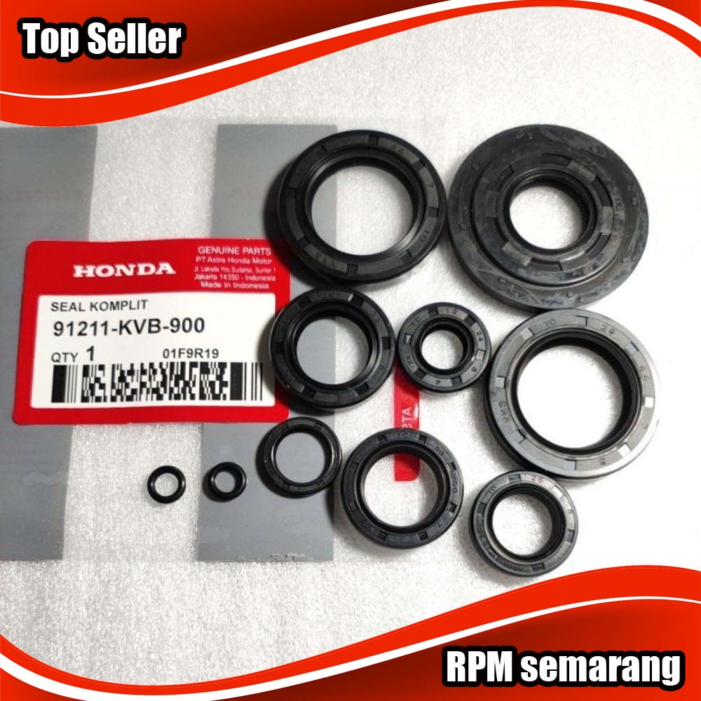 Oli seal sil komplit bak magnet maknit crankcase Honda Vario  Karbu - Vario 110 cw Original